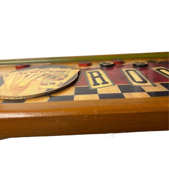 Linda Spivey GAME ROOM Large Wall Sign Decoration Poker Hanging 3D Wood Art 32” - Picture 5 of 7